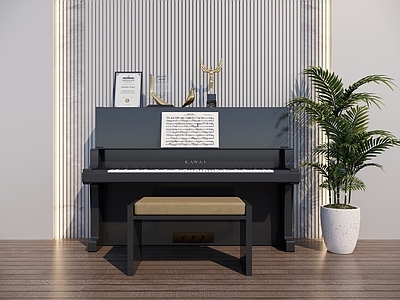 现代钢琴 YAMAHA 奖杯 琴房