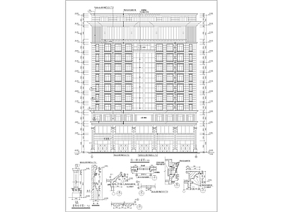 十四层写字楼建筑 施工图