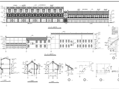 欧式胡金昌烟行古建筑 施工图