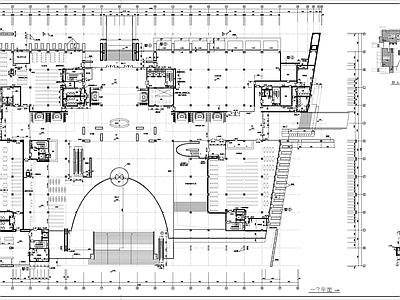 某大型图书馆建筑 施工图