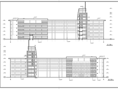 五层中学教学楼建筑 施工图