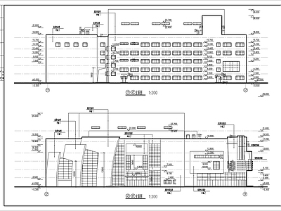 大型影剧院建筑 施工图 公共建筑