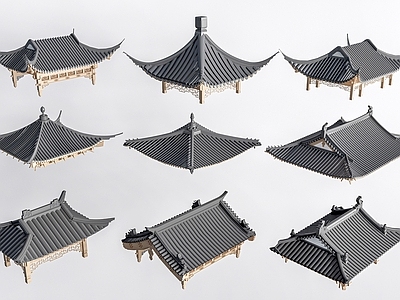 中式屋檐 屋顶 古构件