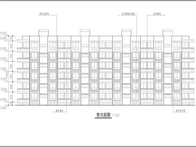 研究生公寓建筑 施工图