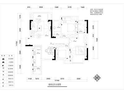 110平家装平层室内 施工图