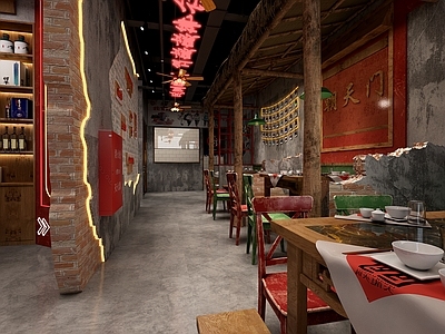 工业风火锅店