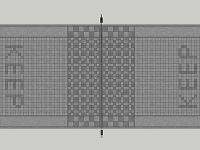 现代pc砖跳色羽毛球场