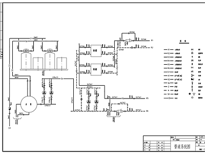 8万平方供热站管道系统 施工图 建筑暖通