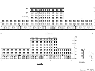 欧式平安大戏院古建筑 施工图