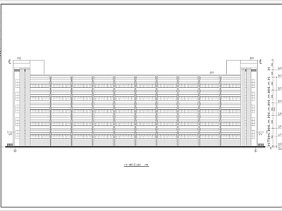 五层电子厂厂房建筑 施工图 工业建筑