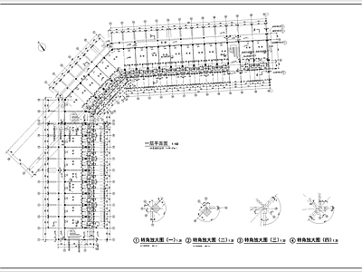 工业区宿舍建筑 施工图 工业建筑