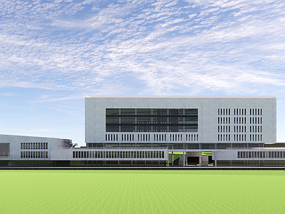现代展览馆建筑