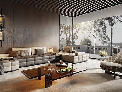 Minotti 米洛提客厅现代组合