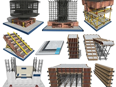 建筑工地施工样板 脚手架 施工样板工地 工地样板引路