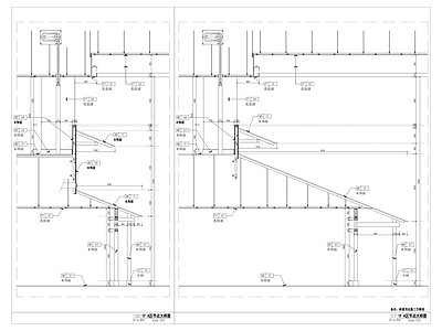 室内屋檐节点 施工图 建筑工程节点