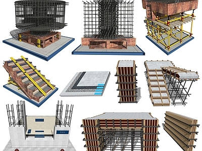 建筑工地施工样板 脚手架 施工样板工地 工地样板引路