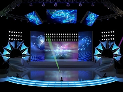 现代舞台 舞美 灯光 发布会 年会