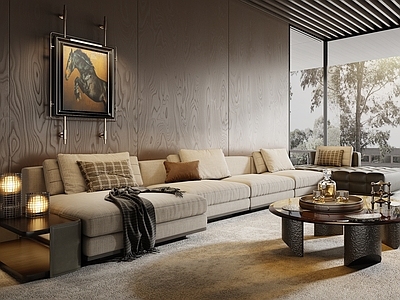 Minotti 米洛提客厅现代组合