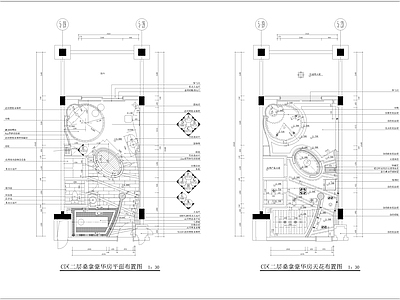 五套酒店桑拿包房室内 施工图