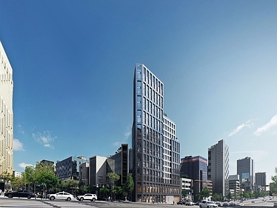 白天外景 街景 建筑外观 窗外景 街道
