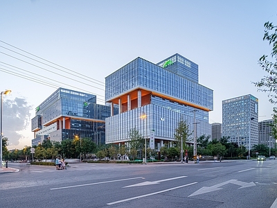 白天外景 街景 建筑外观 窗外景 街道