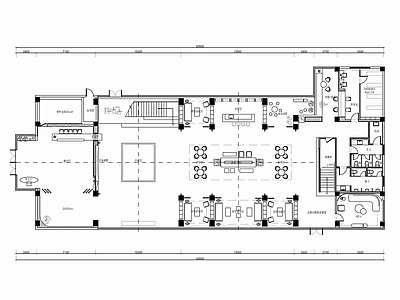 1000㎡销售中心室内 施工图