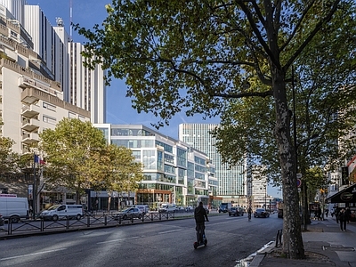 白天外景 街景 建筑外观 窗外景 街道