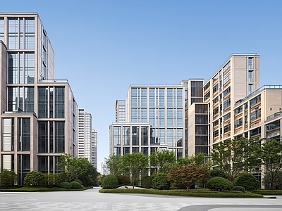 白天外景 街景 建筑外观 窗外景 街道