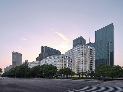 白天外景 街景 建筑外观 窗外景 街道