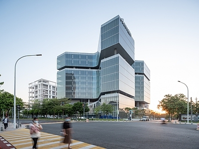 白天外景 街景 建筑外观 窗外景 街道
