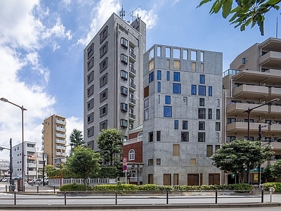 白天外景 街景 建筑外观 窗外景 街道