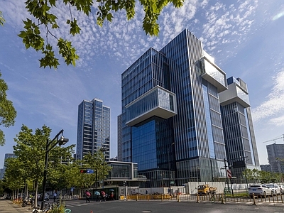 白天外景 街景 建筑外观 窗外景 街道