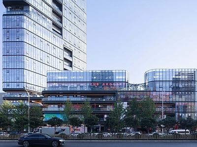 白天外景 街景 建筑外观 窗外景 街道
