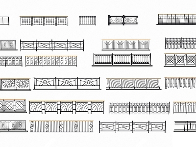 欧式栏杆护栏组合