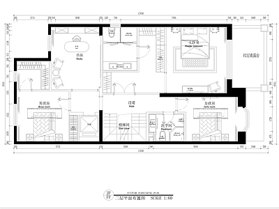 欧式庄园别墅室内 施工图