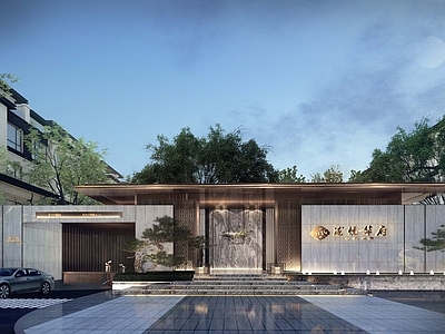 新中式小区大门 新中式居住区大门
