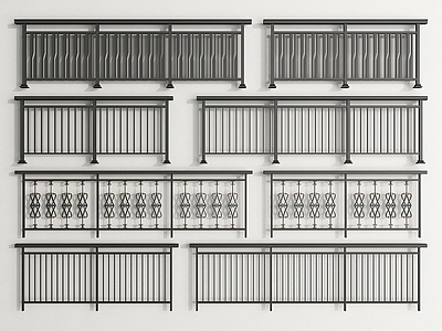现代栏杆护栏围栏 铁艺栏杆 阳台护栏 围栏护栏 阳台栏杆 防护栏