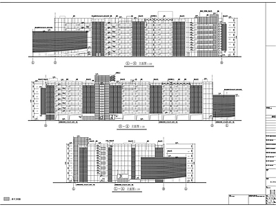 七层立体停车建筑 施工图