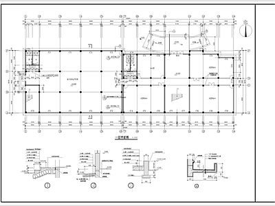 电子元件厂房建筑 施工图 工业建筑