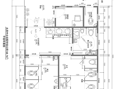 公共卫生间 施工图