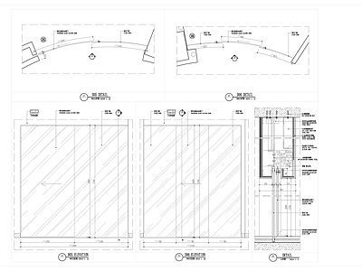 玻璃移门 施工图 通用节点 门节点