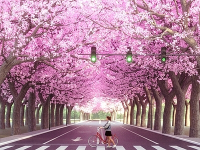 现代开花市政道路