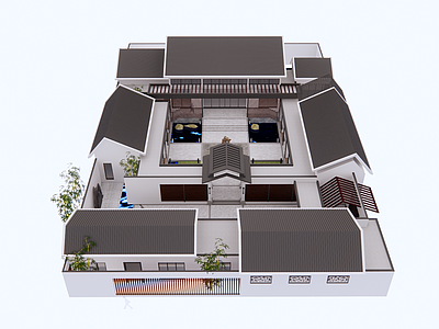 中式四合院建筑