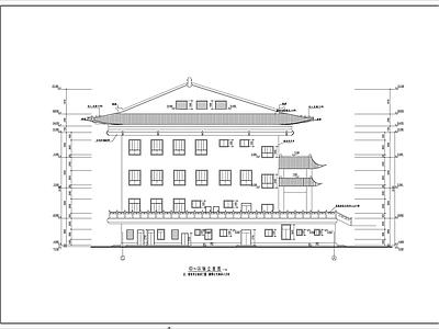 静音寺建筑 施工图 古建