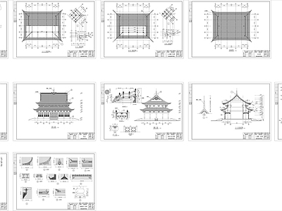 大雄宝殿建筑 施工图