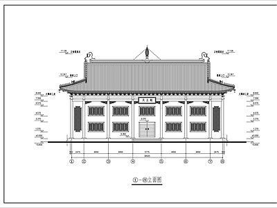洗心禅寺天王殿 施工图 古建