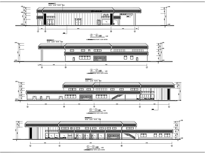 雷克萨斯4S店建筑图 施工图 展销厅