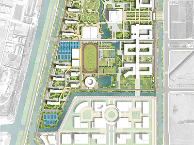 同济院南医大常州医疗健康科技园建筑 施工图 效果图