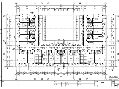 乡镇游客接待中心建筑 施工图
