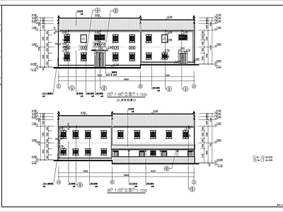 红色基地游客接待中心建筑 施工图